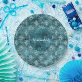 Assiettes En Carton Plumes Turquoises de Glam Peacock (Fête)