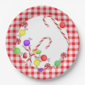 Assiettes En Carton Plums de sucre (Devant)