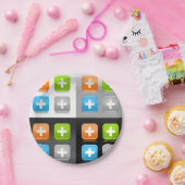 Assiettes En Carton Plus Plaques Papier Icônes (Fête)