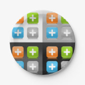 Assiettes En Carton Plus Plaques Papier Icônes (Devant)