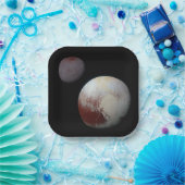 Assiettes En Carton Pluton et Charon 9e ou système solaire Planète nai (Fête)