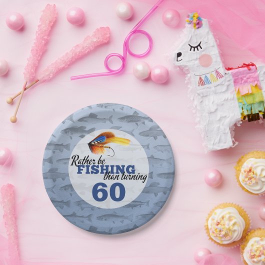 Assiettes En Carton Plutôt Pêcher Fête d'anniversaire personnalisée (Fête)
