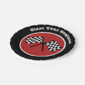 Assiettes En Carton Pneu de la Coupe Rouge (Angle)