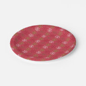 Assiettes En Carton Pneus rouges, verts et blancs (Angle)