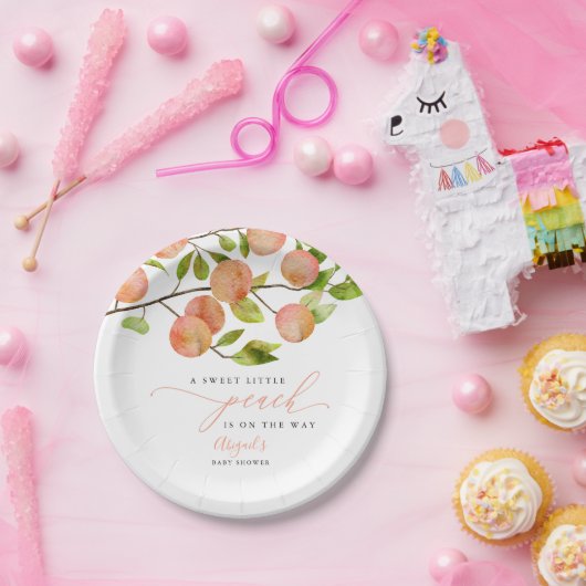 Assiettes En Carton Poche Rustique Thème Baby shower Plaque papier (Fête)