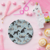 Assiettes En Carton Poches et os Schnauzer (Fête)