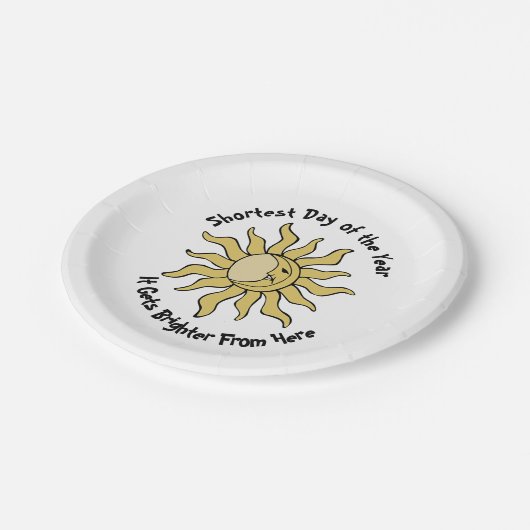 Assiettes En Carton Poème Solstice d'hiver (Angle)