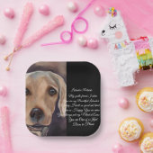 Assiettes En Carton Poésie Labrador Retriever (Fête)