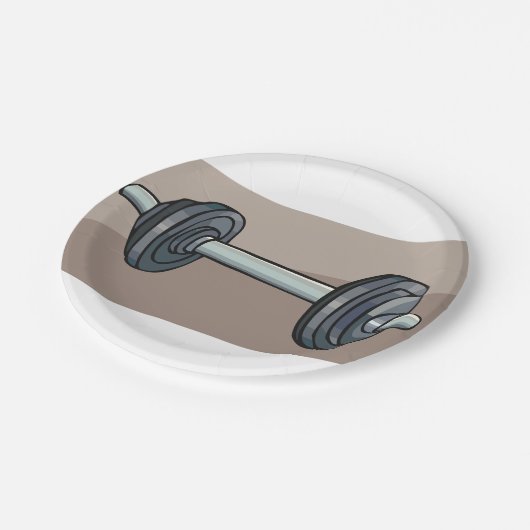 Assiettes En Carton Poids de Dumbbell (Angle)