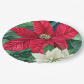 Assiettes En Carton Poinsettia (Angle)