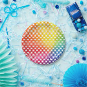 Assiettes En Carton Point arc-en-ciel (Fête)