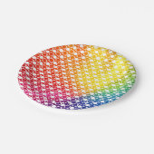 Assiettes En Carton Point arc-en-ciel (Angle)