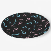 Assiettes En Carton Point de question Genre Revedette Party Noir (Angle)