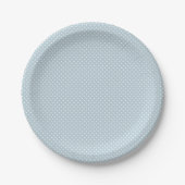 Assiettes En Carton Point simple Pastel Blue Polka (Devant)