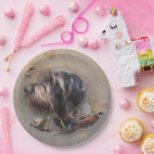 Assiettes En Carton Pointeur À poils durs allemand (Fête)