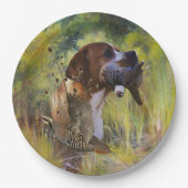 Assiettes En Carton Pointeur anglais (Devant)