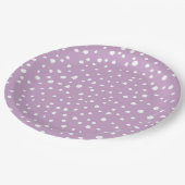 Assiettes En Carton Points Dalmatiens Lilac, Points Dalmatiens, Pots D (Angle)