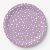 Assiettes En Carton Points Dalmatiens Lilac, Points Dalmatiens, Pots D (Devant)