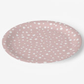 Assiettes En Carton Points Dalmatiens Rose, Points Dalmatiens, Impress (Angle)