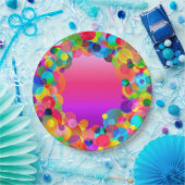 ASSIETTES EN CARTON POINTS DE FÊTE CKC PLAQUES DE FÊTE 4 PAPIERS (Fête)