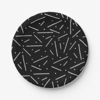 Points et tirets sur noir