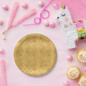 Assiettes En Carton Points Gold Chic (Fête)