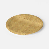 Assiettes En Carton Points Gold Chic (Angle)