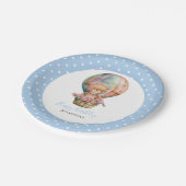 Assiettes En Carton Points Poke de l'ours en peluche d'anniversaire (Angle)