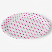 Assiettes En Carton Points Polka (Angle)
