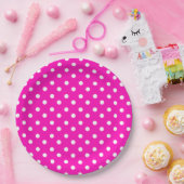Assiettes En Carton Points Polka (Fête)