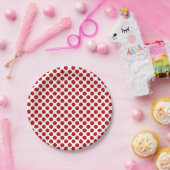 Assiettes En Carton Points rouges (Fête)