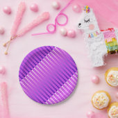 Assiettes En Carton Points satinés - violet et orchidée (Fête)
