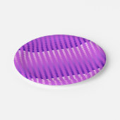 Assiettes En Carton Points satinés - violet et orchidée (Angle)