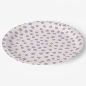 Assiettes En Carton Points violets Préppy Points Posters de animaux mo (Angle)