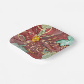 Assiettes En Carton Pointsetta de Noël (Angulaire)