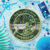 Assiettes En Carton Poires Sur Vieux Hitch Post Parti Personnalisé (Fête)