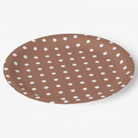 Assiettes En Carton Pois (Angle)