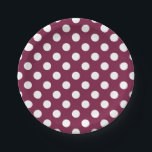 Assiettes En Carton Pois blancs en Bourgogne<br><div class="desc">Pois blancs en Bourgogne</div>