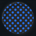 Assiettes En Carton Pois bleu et noir<br><div class="desc">Pois bleu et noir</div>