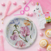 Assiettes En Carton Pois doux (Fête)