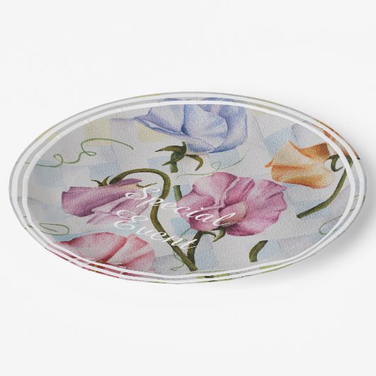 Assiettes En Carton Pois doux (Angle)