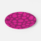 Assiettes En Carton Pois rose (Angle)