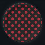 Assiettes En Carton Pois rouge et noir<br><div class="desc">Pois rouge et noir</div>