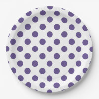 Pois ultra violets sur blanc