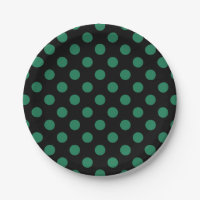 Pois vert et noir
