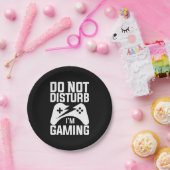 Assiettes En Carton Poison gamer | do Not Disturb I Am Gaming (Fête)