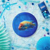 Assiettes En Carton Poisson (Fête)
