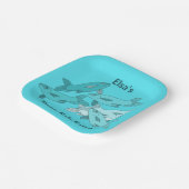 Assiettes En Carton Poisson (Angulaire)