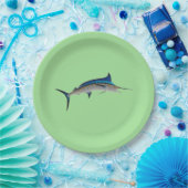 Assiettes En Carton Poisson bleu Marlin (Fête)