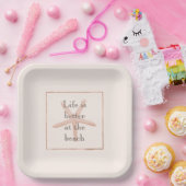 Assiettes En Carton Poisson Blush Orange Plage Starfish (Fête)